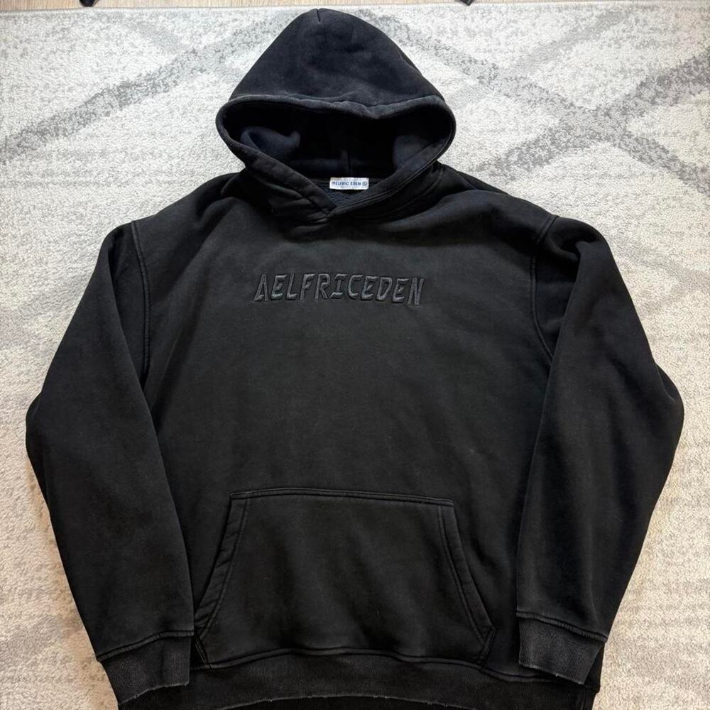 Aelfric Eden black embroidered hoodie size XL